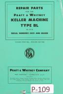 Pratt & Whitney-Whitney-Keller-Pratt & Whitney Keller Type BL, M-1710 Tracer Milling Machine Parts Manual 1955-M-1710-Type BL-01